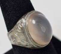 Translucent Stone Ring in Sterling Silver 6.9grams Size 7 1/4