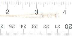 10kt Yellow gold 0.20ctw 3 stone diamond bar pendant on chain
