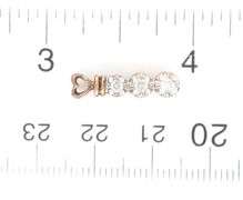 10kt Yellow gold diamond bar pendant