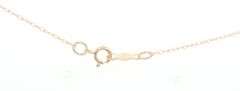 14kt Yellow gold oval and square Ruby and diamond cross pendant on chain