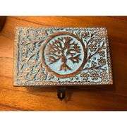 Tree of Life Handcarved Wooden Box