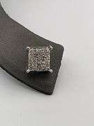 14K WHITE GOLD DIAMOND STUD EARRINGS