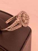 CERTIFIED 14K WHITE GOLD AND DIAMOND RING