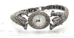 925 Sterling silver marcasite watch