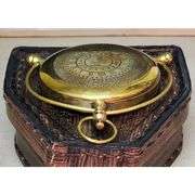 Brass Compass Alethiometer with Nautical Case