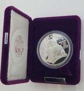 1992 Proof Ben Franklin Firefighter's Silver Medal 1oz .999 with COA