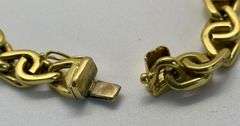 18K Yellow Gold Designer Italian Bracelet