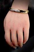 Valuable 18K Yellow Gold Carrera Y Carrera Horse Bangle