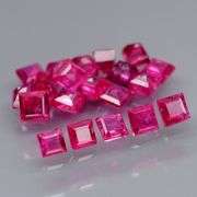 Lovely 1.77ct 20 piece princess cut Ruby set