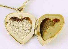 Vintage Danecraft Sterling Vermeil Heart Locket