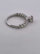 CERTIFIED BRAND NEW 18K WHITE GOLD DIAMOND ENGAGEMENT RING.