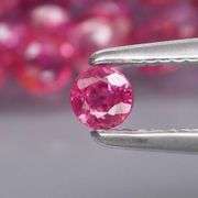 REAL! 3.75ct set of stunning violet red Rubies