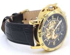 Aquaswiss Lex automatic leather strap watch