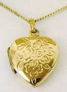 Vintage Danecraft Sterling Vermeil Heart Locket