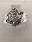 CERTIFIED BRAND NEW 14K WHITE GOLD DIAMOND RING