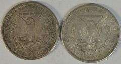 Scarce 1886-S & 1887-S Morgan Silver Dollars in nice conditions