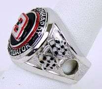 Vintage Sterling Silver Dale Earnhardt Nascar Ring, 8.5