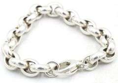 Italian 925 sterling silver Rolo bracelet
