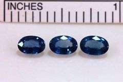 Sparkling Natural Sapphire - Set of 3