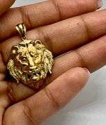 10K Yellow Gold Lion Pendant