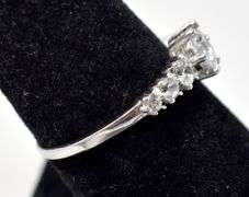 Dainty Clear Stone Ring in Sterling Silver 1.7grams Size 7.5