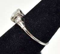 Dazzling Vintage Diamond Ring in 18K White Gold