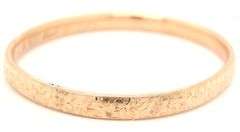 Antique 14K YG Etched Bangle Bracelet