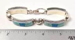 Mixed Blue Stone Bracelet in Sterling Silver 45.4grams