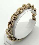 10k Spiral Chain Bracelet with Diamonds