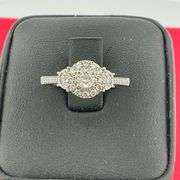 CERTIFIED 14K WHITE GOLD DIAMOND RING
