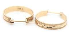 14kt Yellow gold hoop earrings
