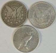 1902-P, 1903-S Morgans & 1935-P Peace Silver Dollars