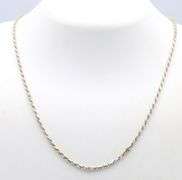 925 Sterling silver rope chain necklace