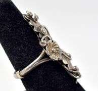 Vintage Floral Ring in Sterling Silver