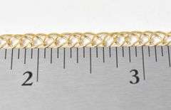 Elegant 14K Yellow Gold Chain Link Bracelet
