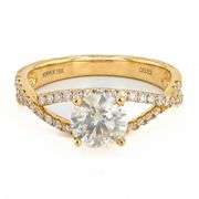 18K YELLOW GOLD DIAMOND RING 1.36 C.T.W.