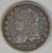 Scarce First Year 1829 Capped Bust Half Dime in XF