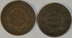 Very sharp and attractive 1833 & 1849 Large Cents