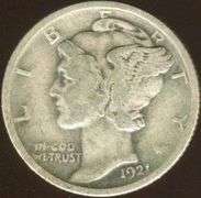 Nice 1921 Philadelphia Minted Mercury Dime-Key Date!