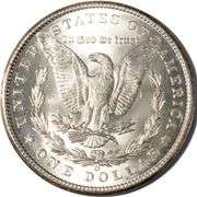 1899 O Frosty White BU Morgan Dollar