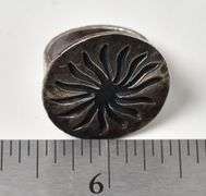 Spiraled Star Ring in Sterling Silver 9grams Size 5 1/2