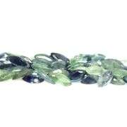 Stunning blue green 8.40ct marquise cut Sapphire set