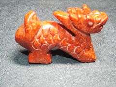 RED DRAGON pendant/amulet Good Luck and power