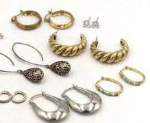 Group lot of Vintage 925 sterling silver earrings
