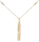 New 0.31ctw Diamond Stick Pendant Station Necklace in 14K