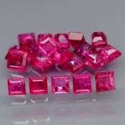 Lovely 1.77ct 20 piece princess cut Ruby set
