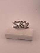 14K WHITE GOLD DIAMOND BAND / RING