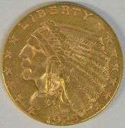 Satiny-fresh BU 1925-D US $2.50 Indian Gold Piece