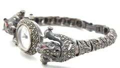 925 Sterling silver marcasite watch