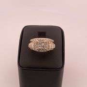 CERTIFIED 14K YELLOW GOLD DIAMOND RING. 2.50 CARATS